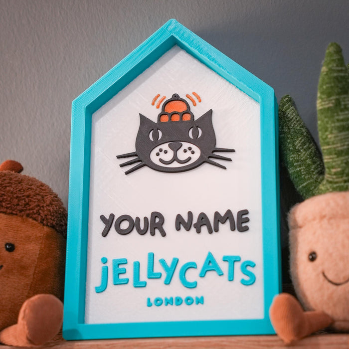 Personalised Jellycat Sign | Custom Name 3D Printed House Sign | Jellycat Collector Gift | Décor __etsy:8130394430