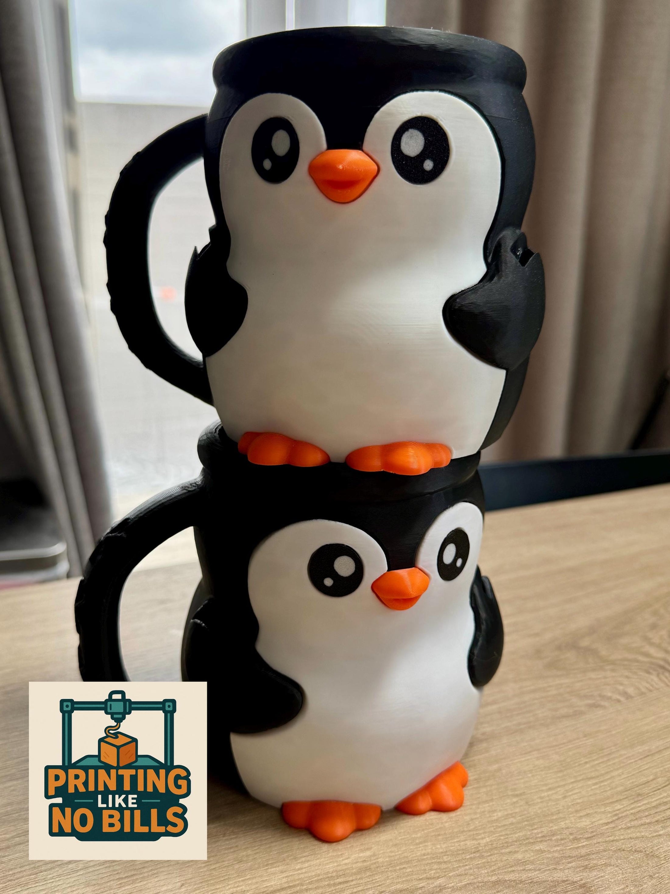Penguin Ice-cream Pint & Spoons Holder