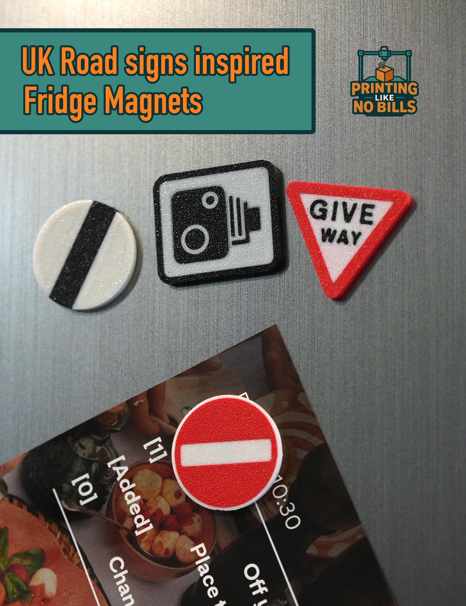 UK Road signs Fridge Magnet
