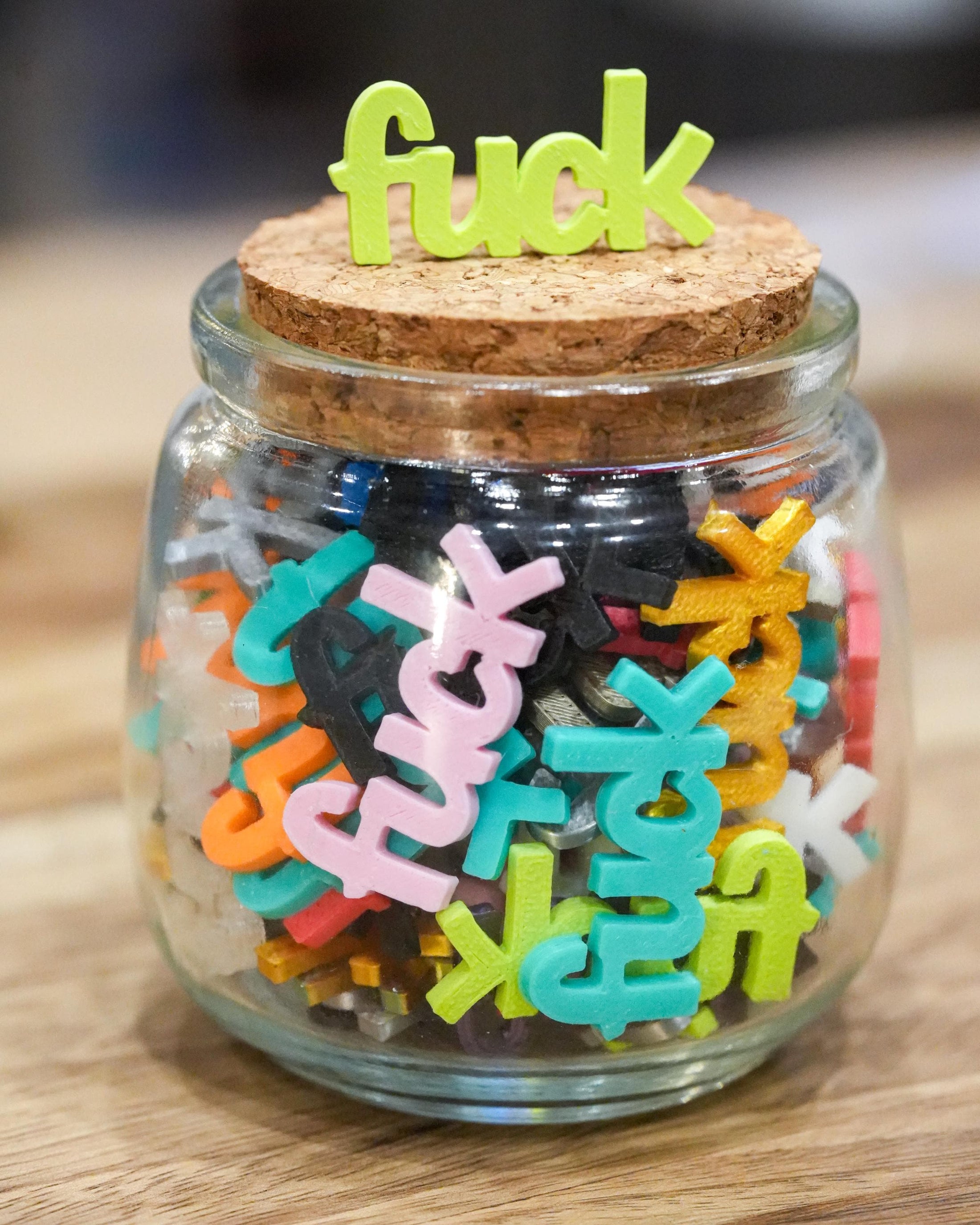 Fuck to Give in Glass Jar
