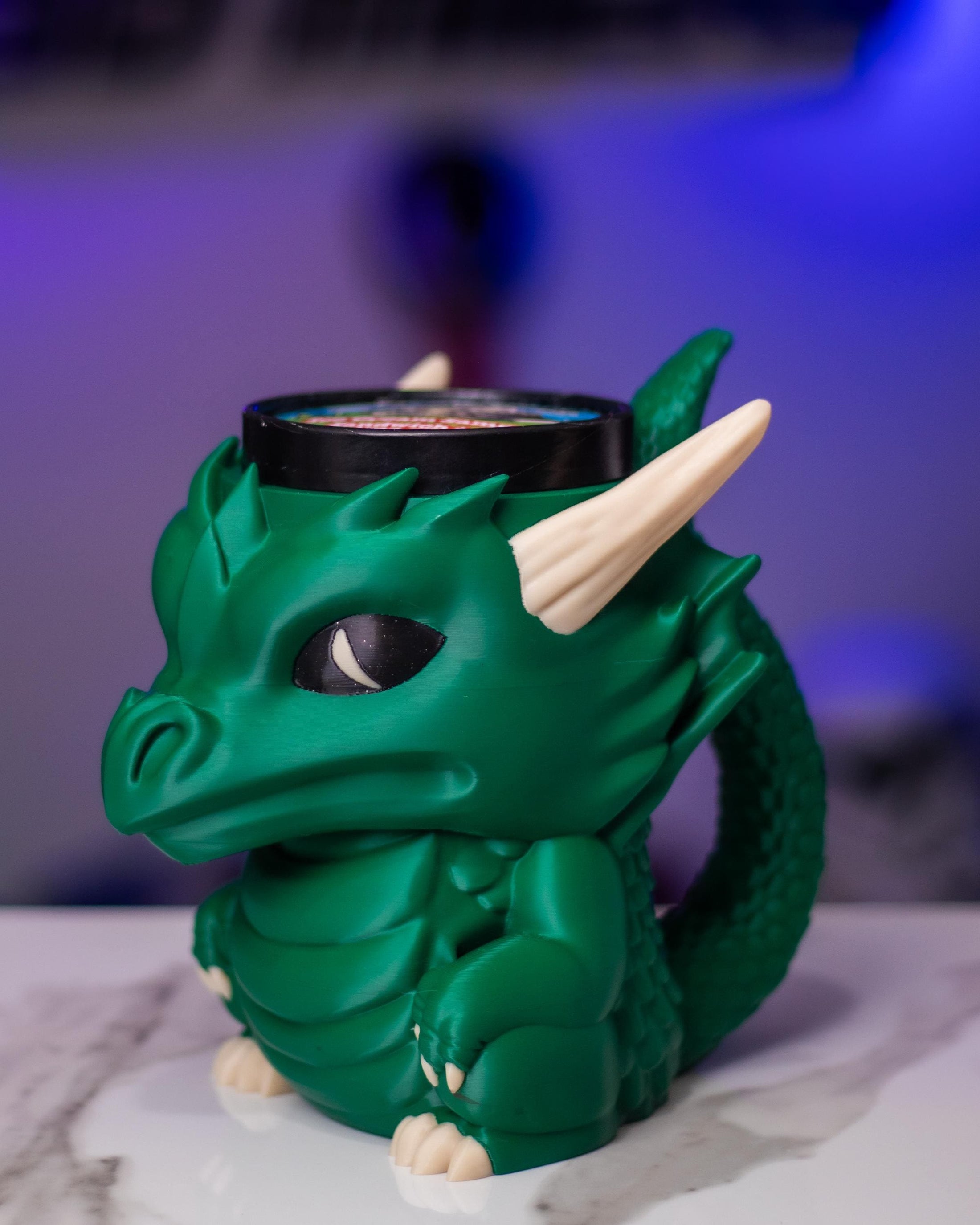 Dragon Ice-cream Pint & Spoons Holder