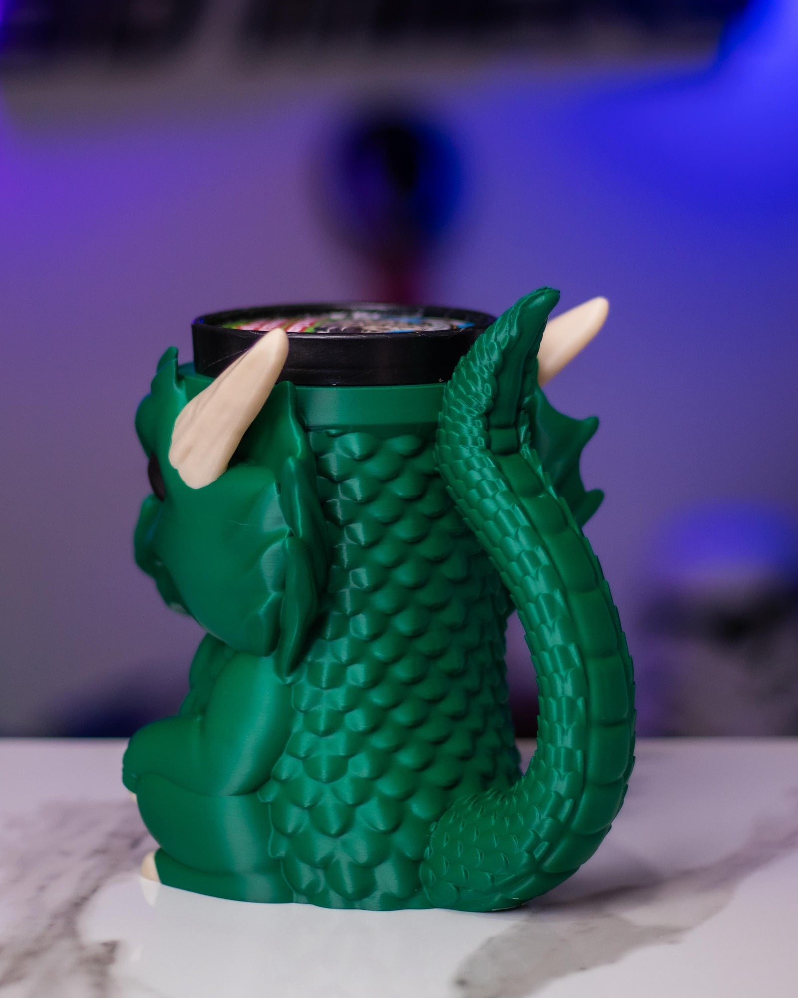 Dragon Ice-cream Pint & Spoons Holder