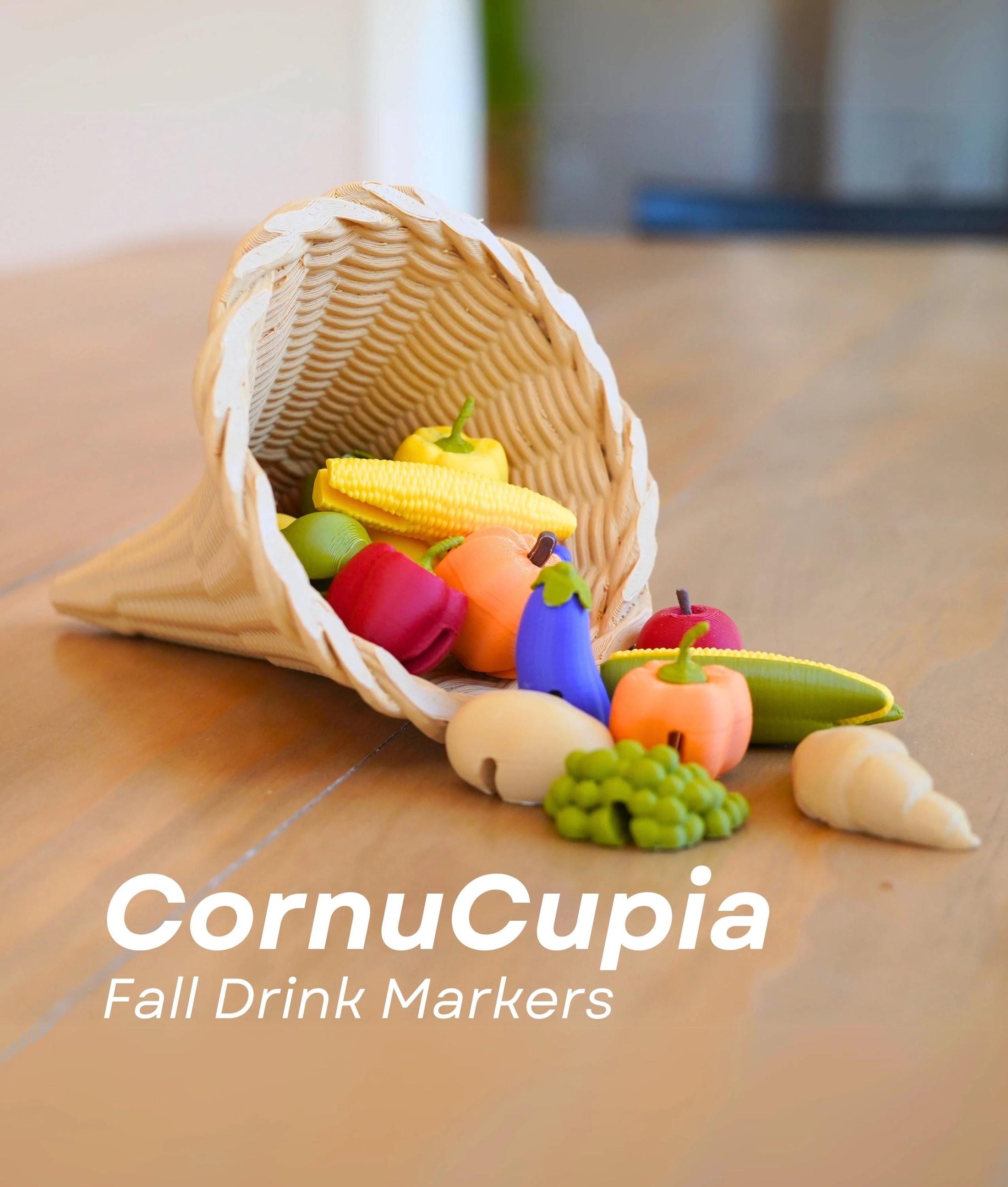 CornuCupia Fall-Themed Drink Markers