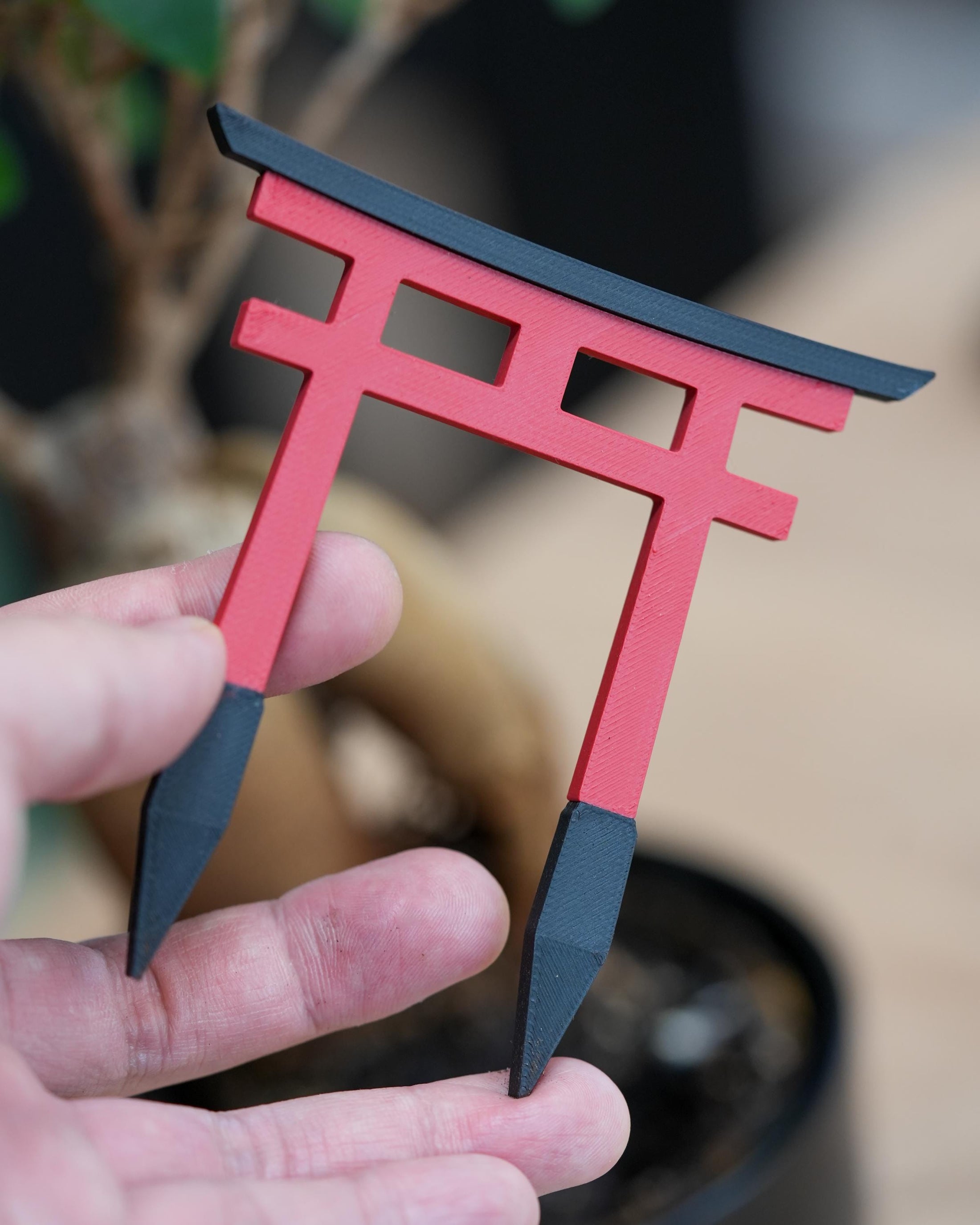Miniature Torii Gate Plant Pot Decoration