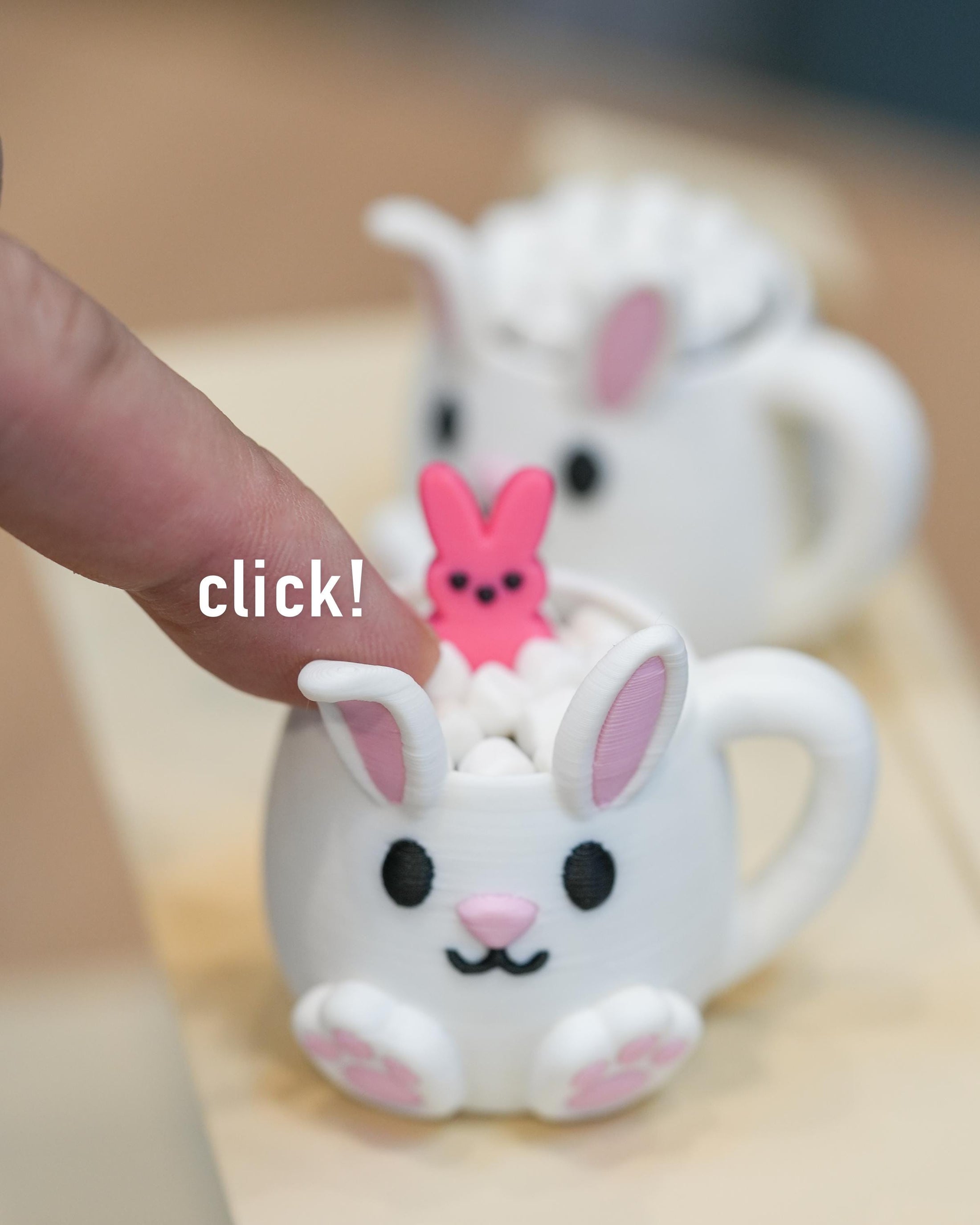 Bunny Rabbit Mug Clicker